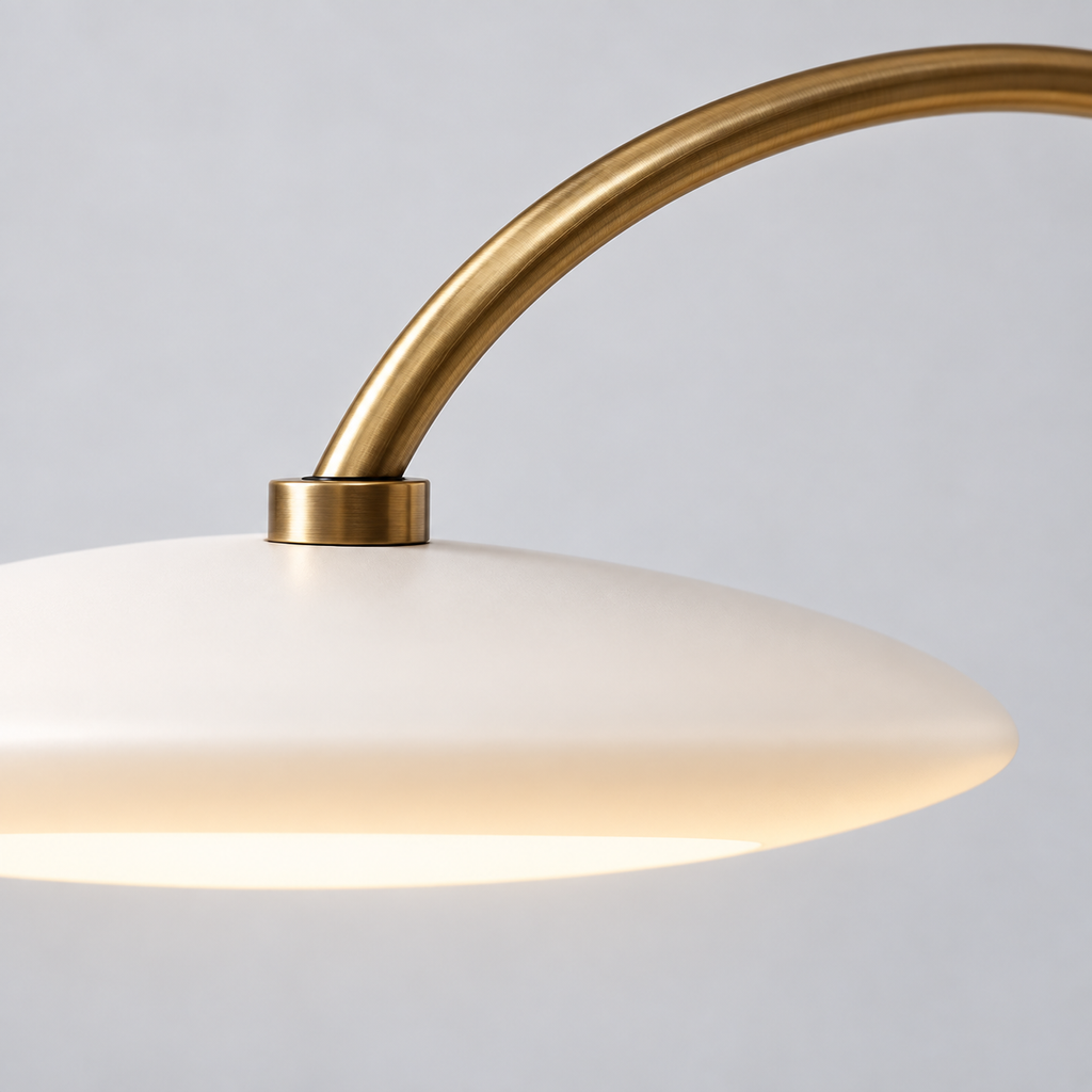 Avelin Arc Floor Lamp material and construction detail
