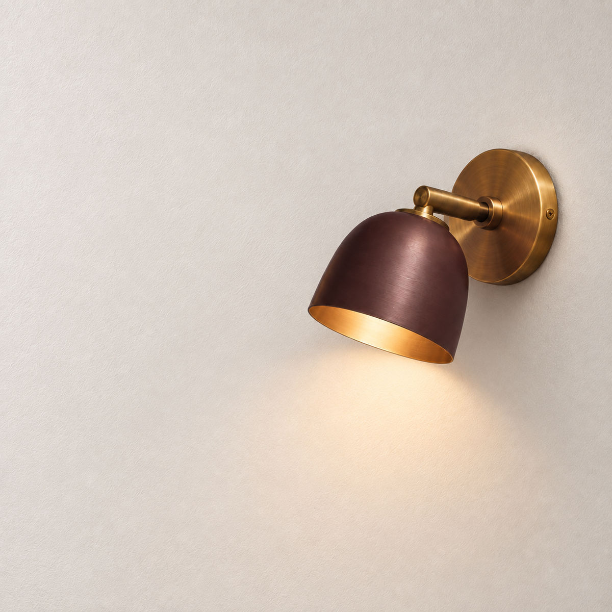 Calyx Pivot Wall Sconce feature and light-distribution view