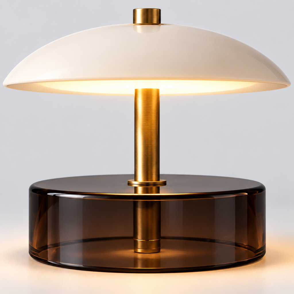 Celeste Disc Portable Lamp material and construction detail
