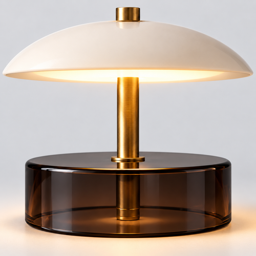 Celeste Disc Portable Lamp material and construction detail