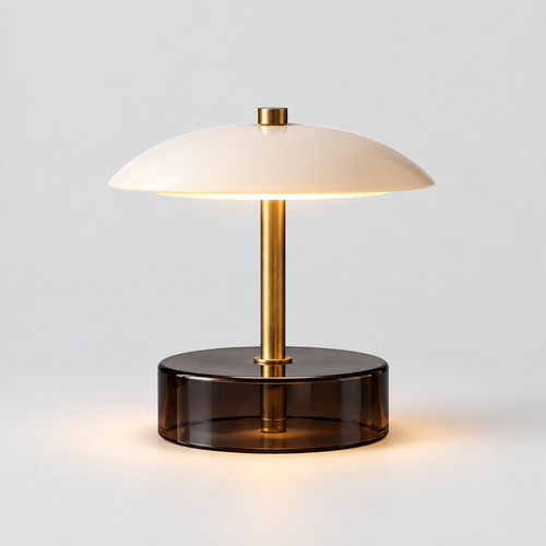 Celeste Disc Portable Lamp complete studio view