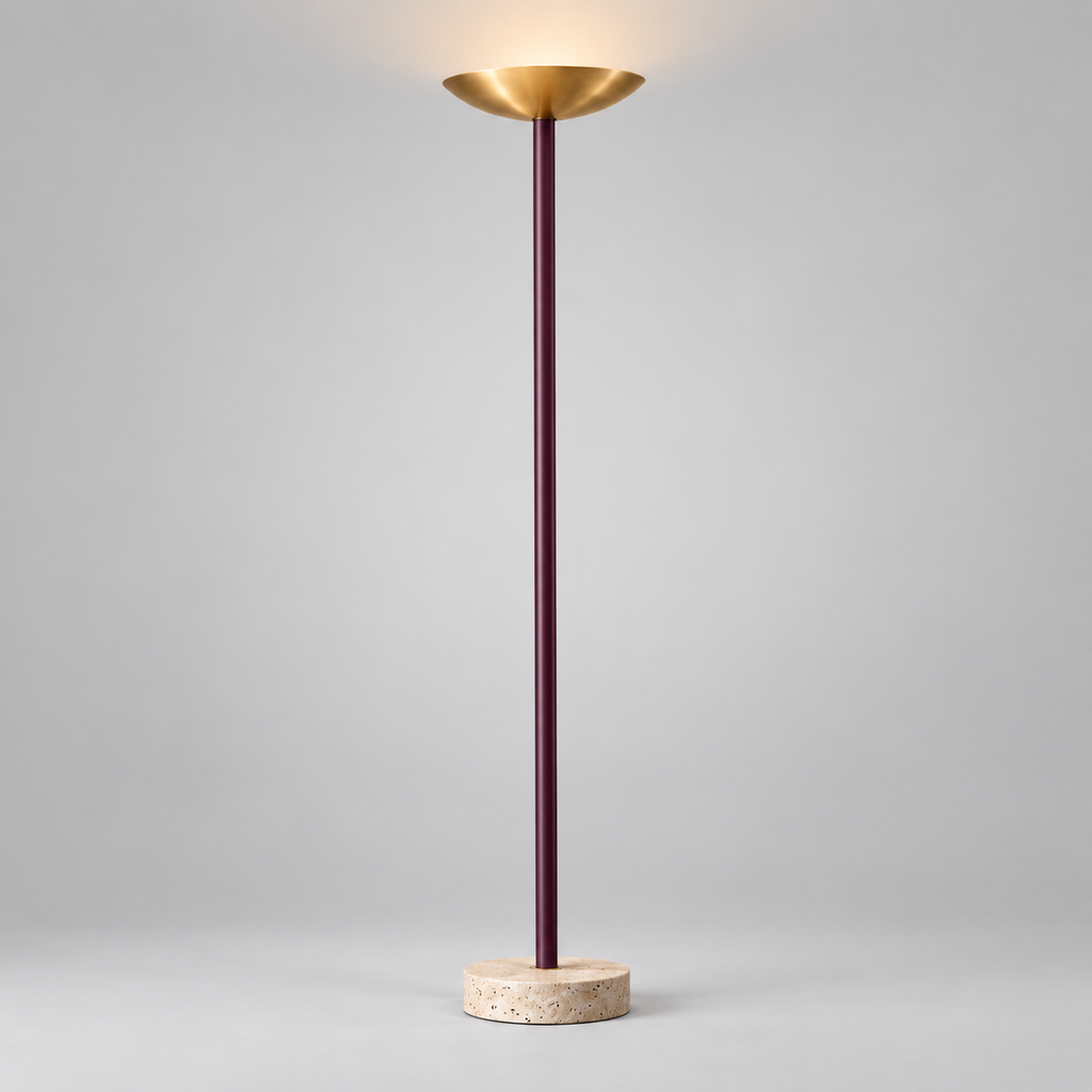 Elowen Torchiere Floor Lamp complete studio view