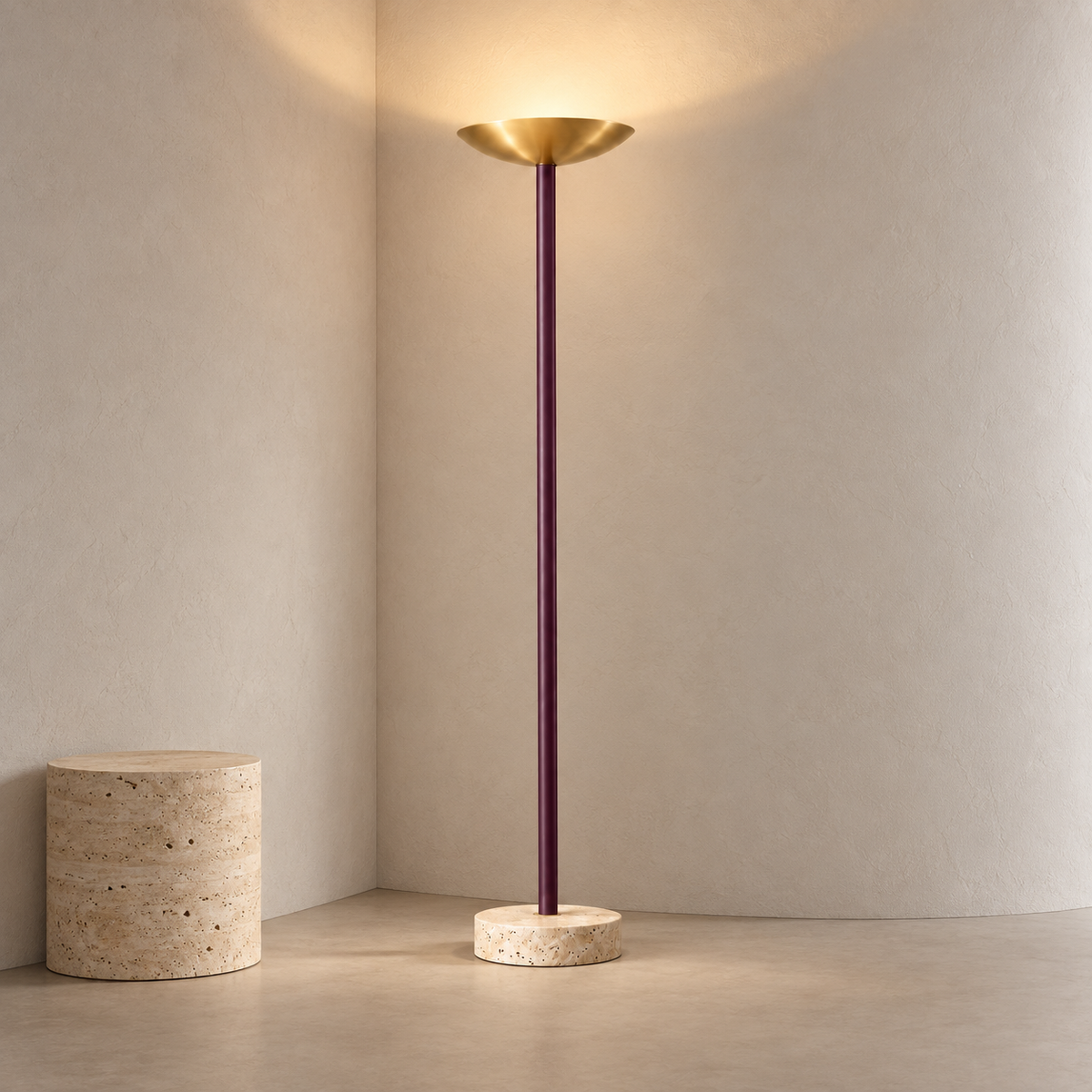 Elowen Torchiere Floor Lamp in a considered interior setting