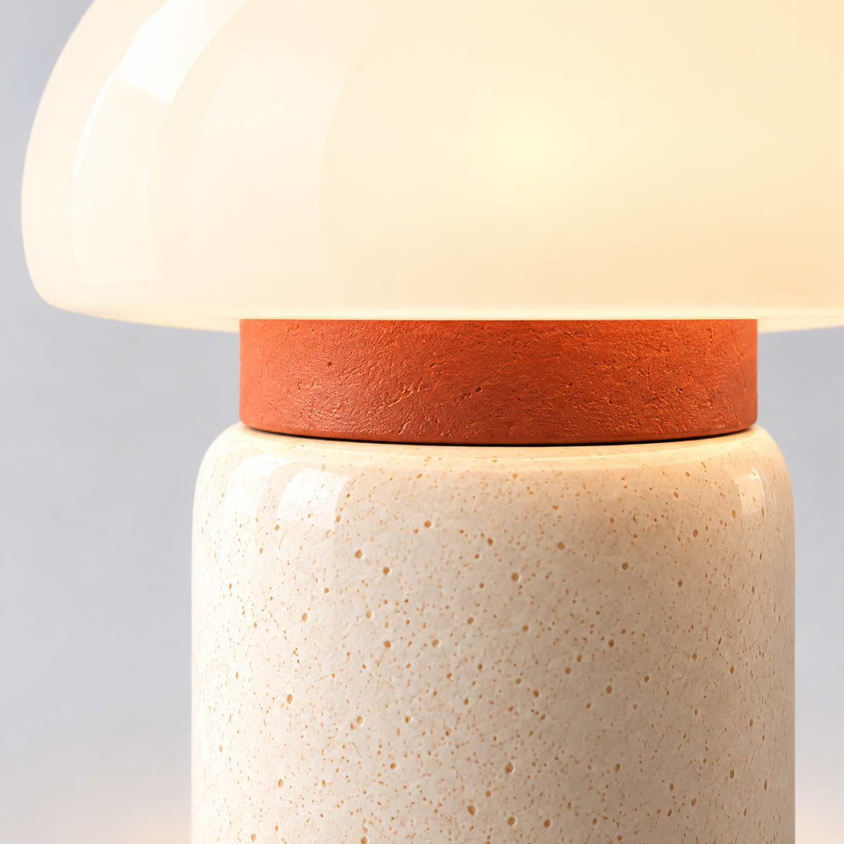 Noma Ceramic Portable Lamp material and construction detail