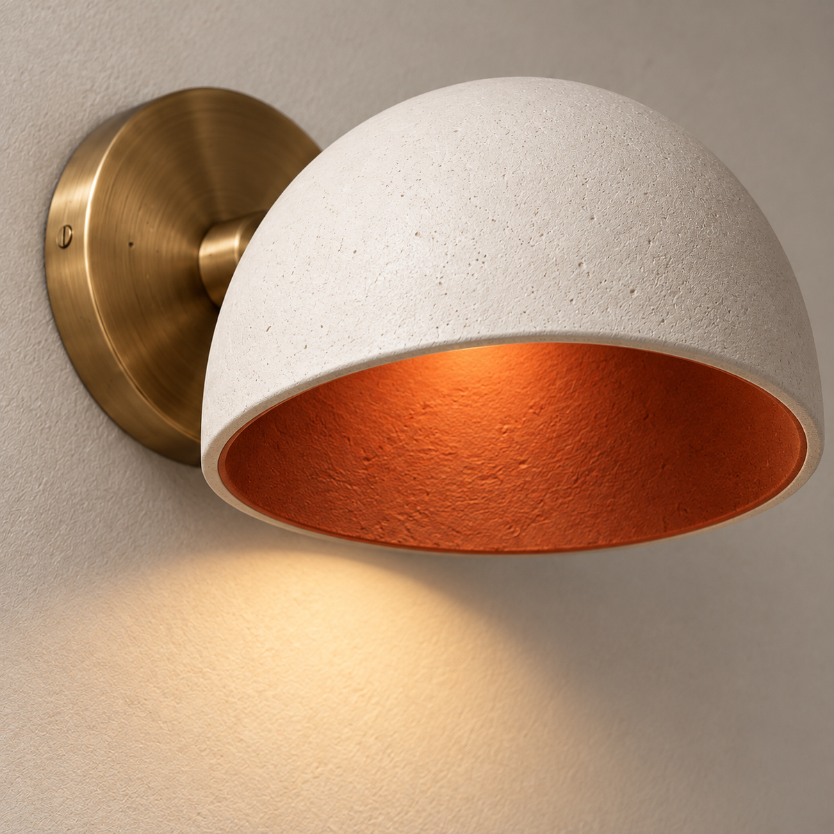 Oriel Dome Wall Light material and construction detail