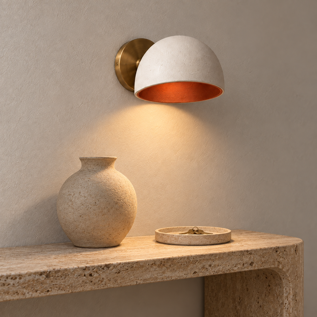 Oriel Dome Wall Light in a considered interior setting