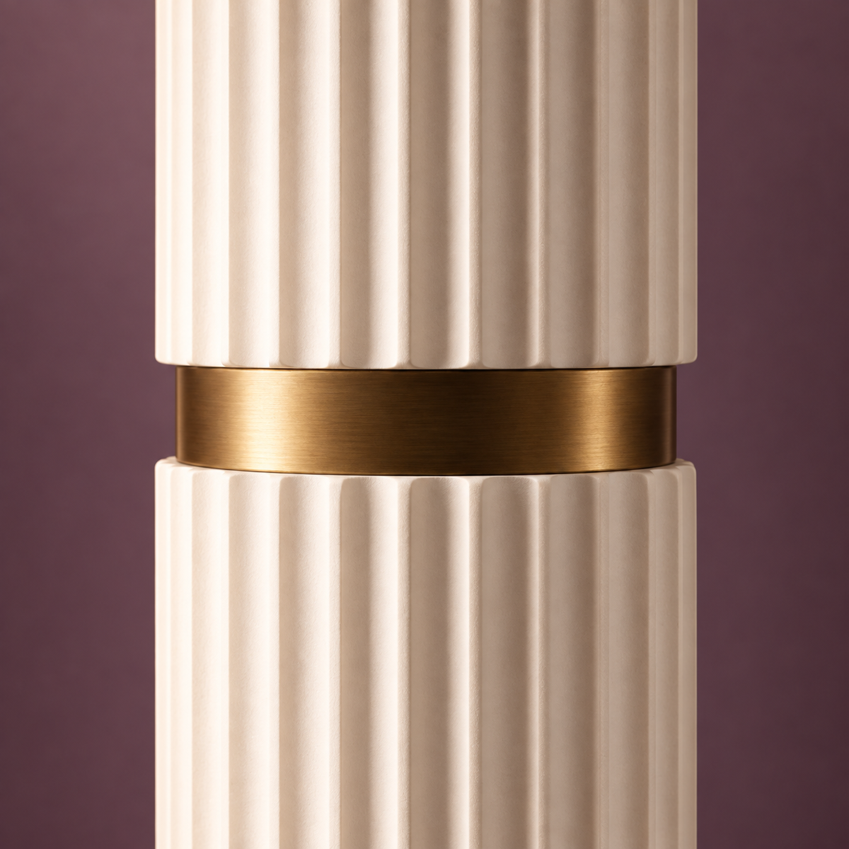 Sorel Fluted Column Floor Lamp material and construction detail